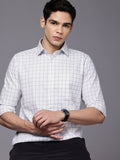 Raymond Pure Cotton Slim Fit Checked Casual Shirt