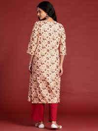 Anouk Printed Straight Kurta