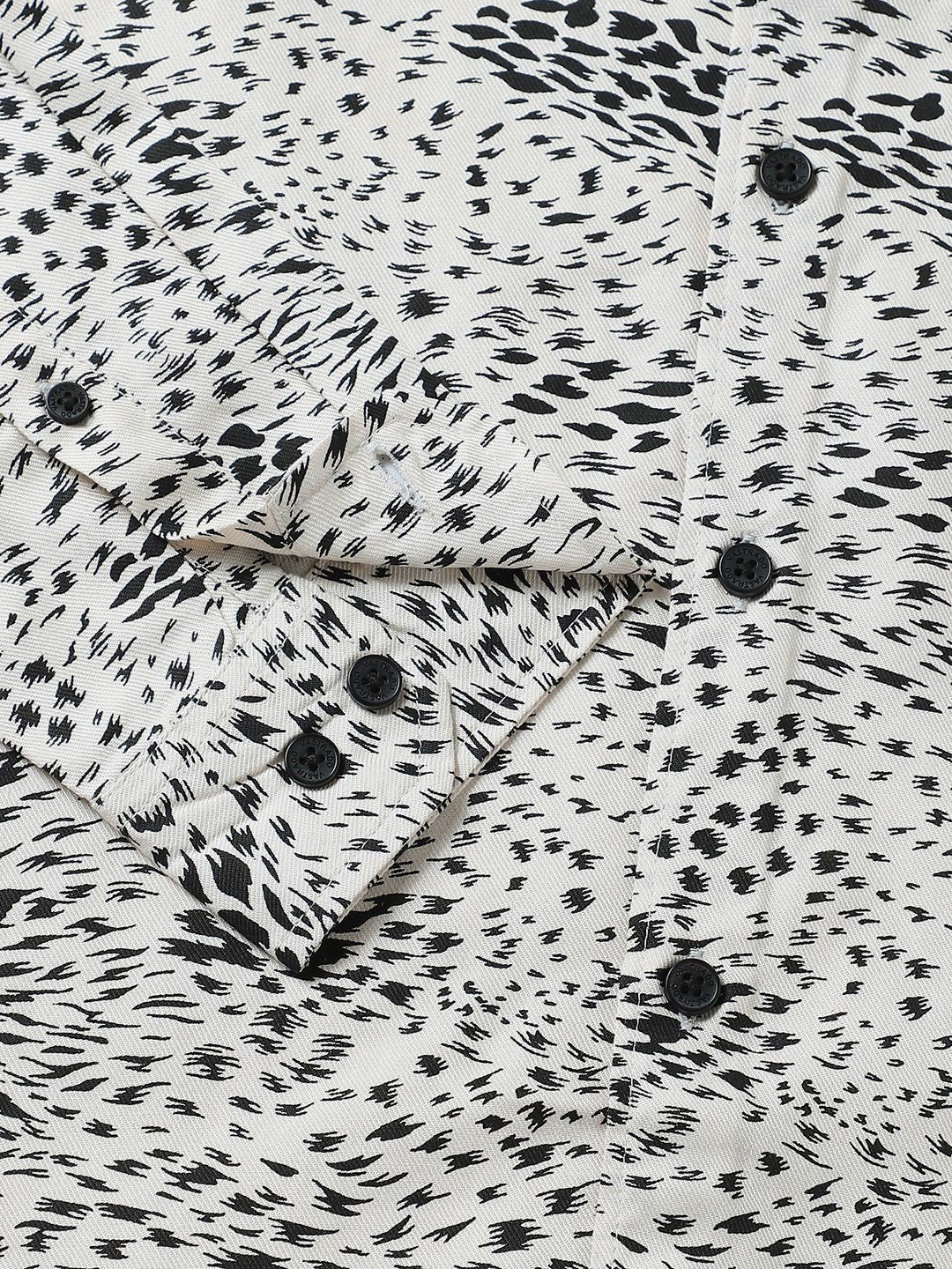 VASTRADO Classic Slim Fit Abstract Printed Casual Shirt