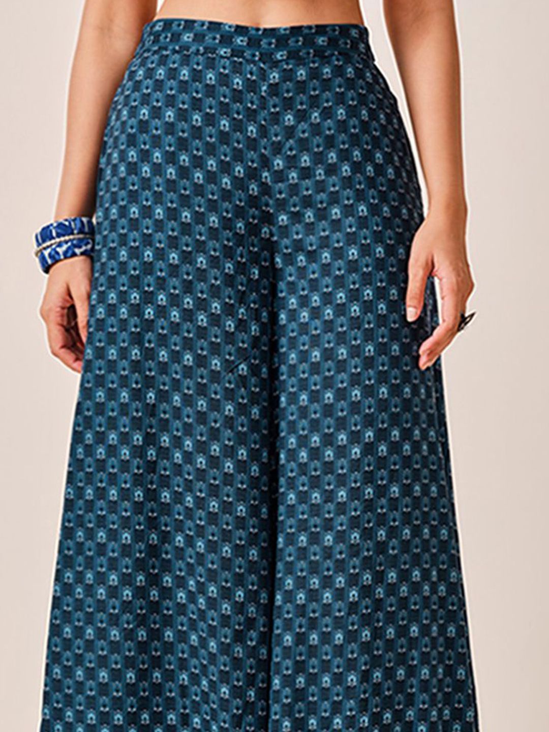 Global Desi Women Loose Fit High rise Trousers