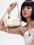 DressBerry Textured Half Moon Sling Bag