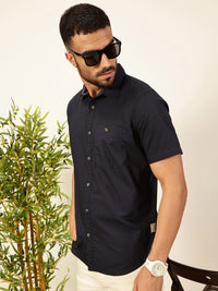 Thomas Scott Men Premium Solid Casual Shirt