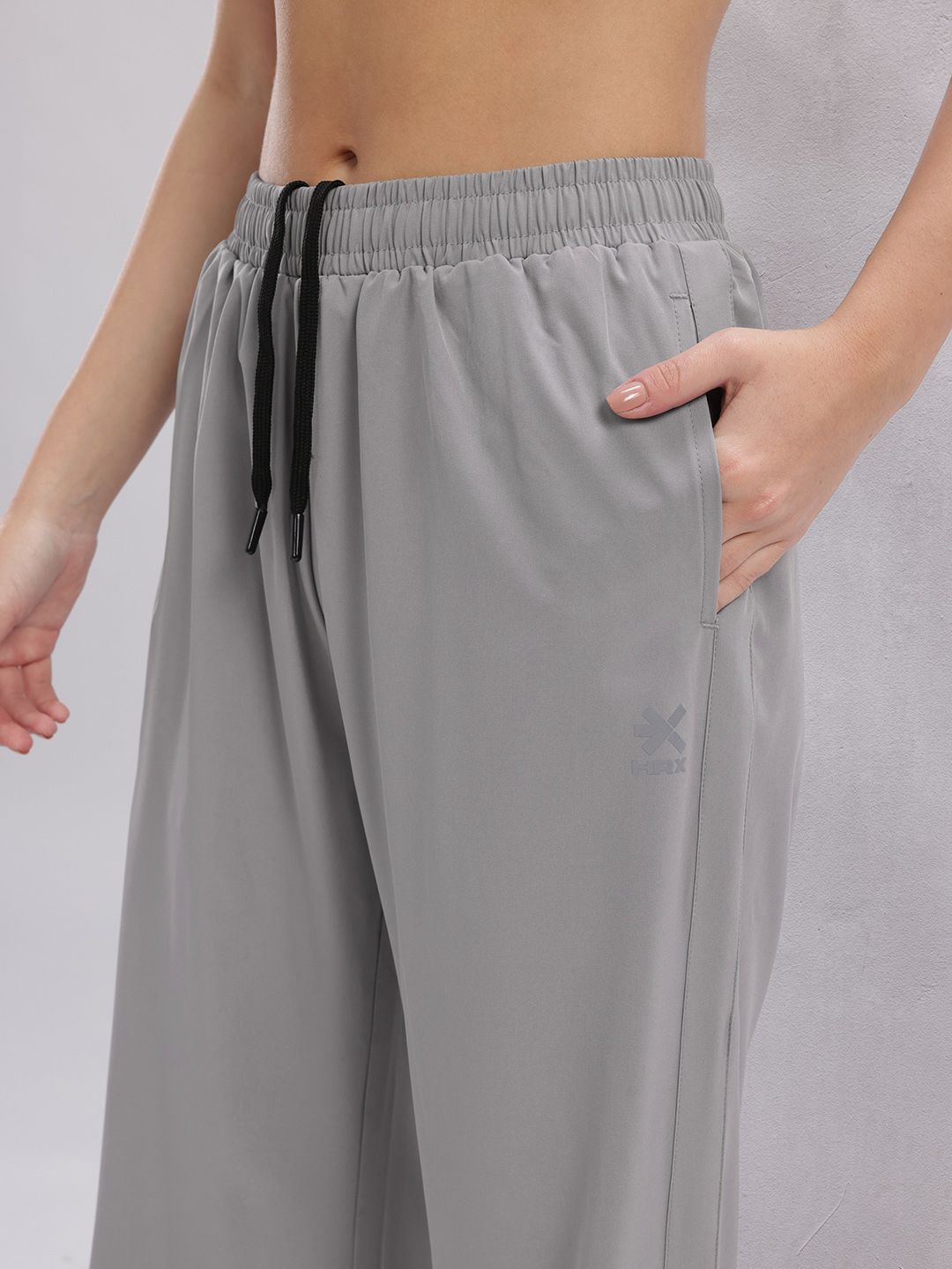 HRX by Hrithik Roshan Women Rapid-Dry Training Track Pants with Side Slits