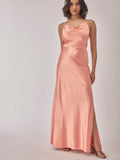 The Label Life Sleeveless Satin Maxi Dress