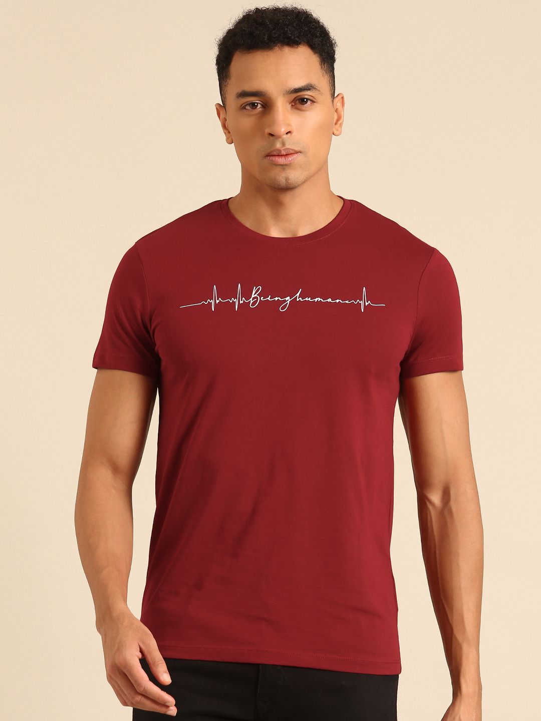 Being Human Pure Cotton Brand Logo Printed T-shirt