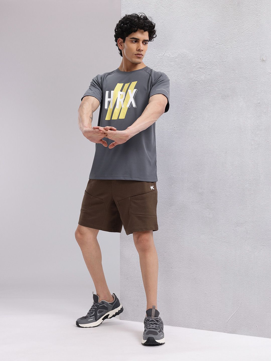 HRX by Hrithik Roshan Men Brand Logo Printed Rapid-Dry Training T-shirt