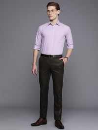 Raymond Men Checked Slim Fit Formal Trousers