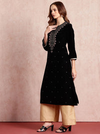 all about you Ethnic Motifs Yoke Design Zari Work Kurta
