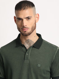 THE BEAR HOUSE Polo Collar Slim Fit Pure Cotton T-shirt