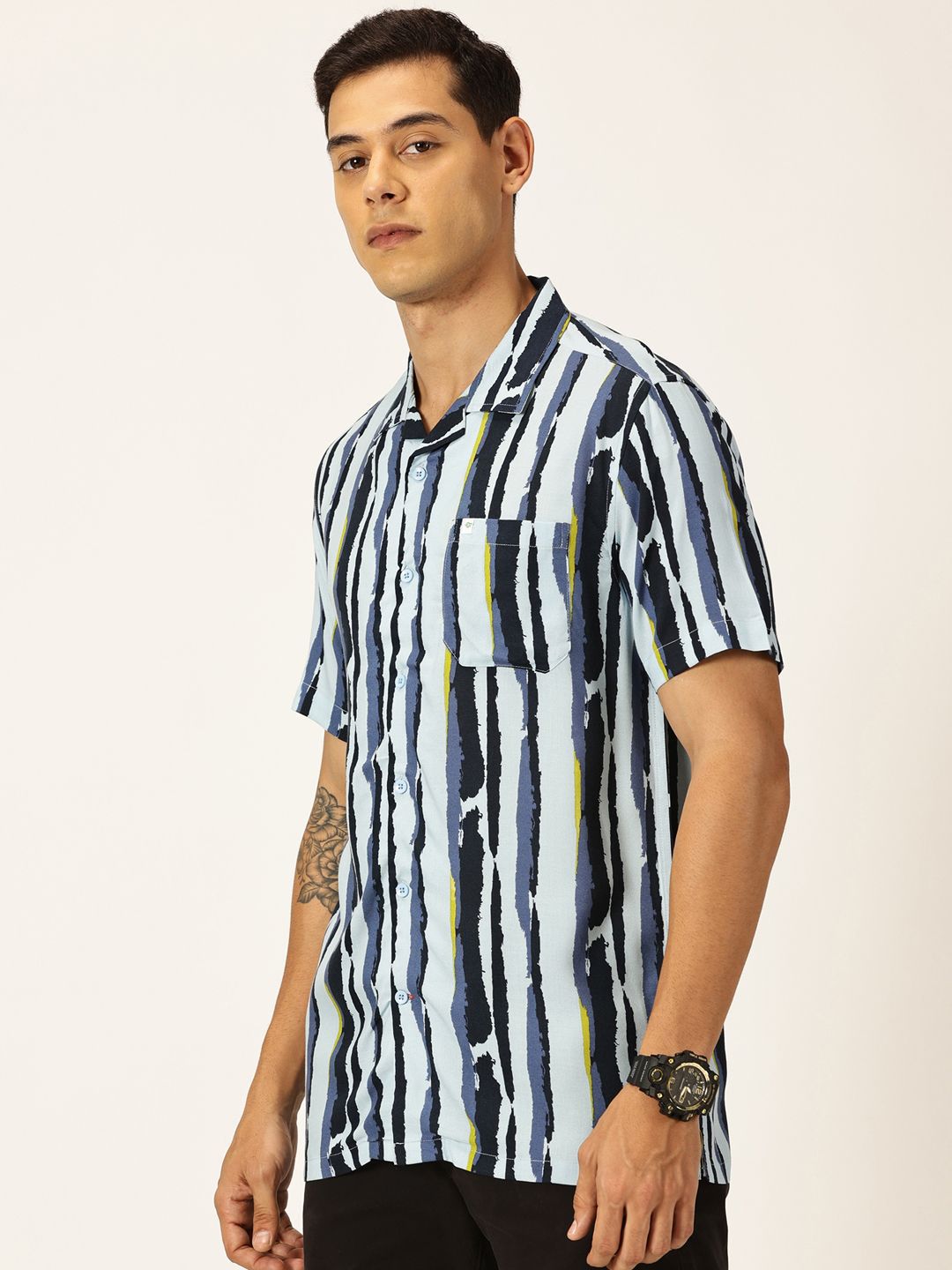 Thomas Scott Men Smart Printed Casual Shirt