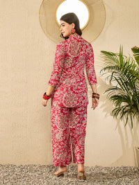 KALINI Floral Printed V Neck Top & Trousers