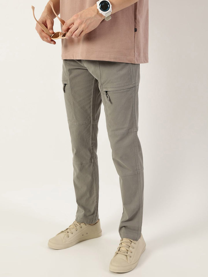 Thomas Scott Men Smart Easy Wash Regular Fit Mid-Rise Cargos