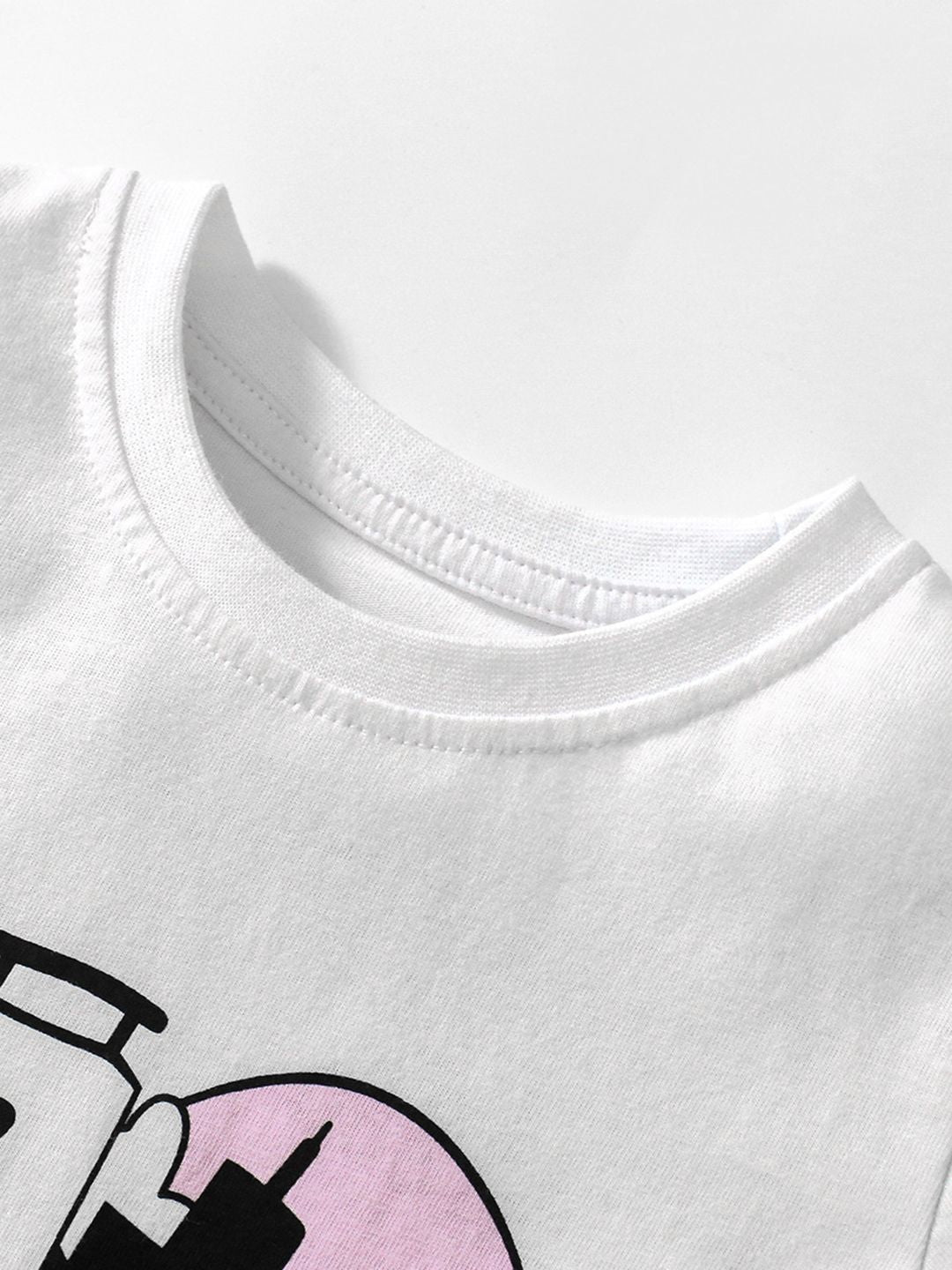 YK Boys Printed Round Neck Short Sleeves T-Shirt & Shorts