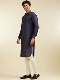 Diwas by Manyavar Shirt Collar Pathani Kurta