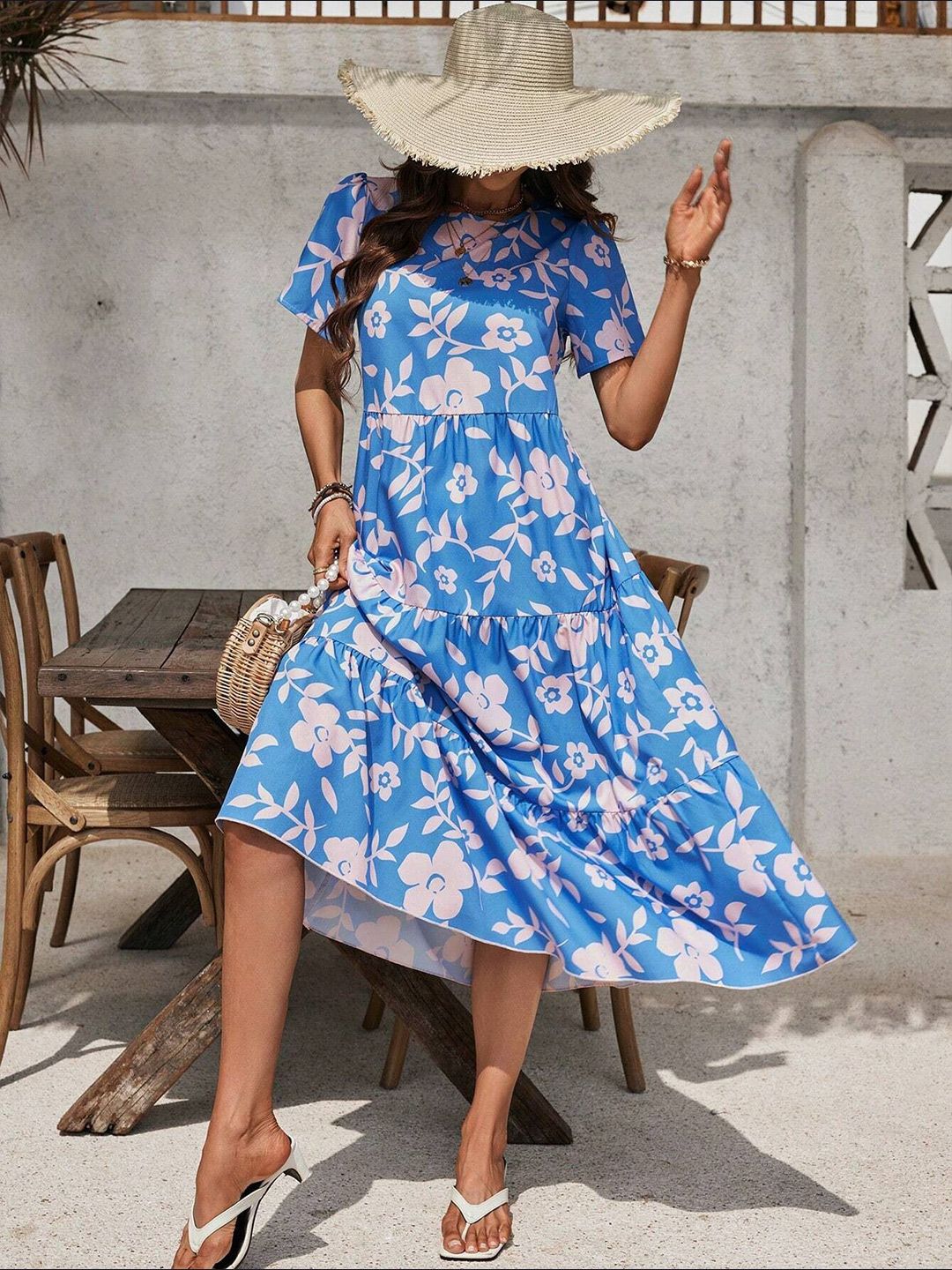 all about you Floral Print Maxi Midi Dress