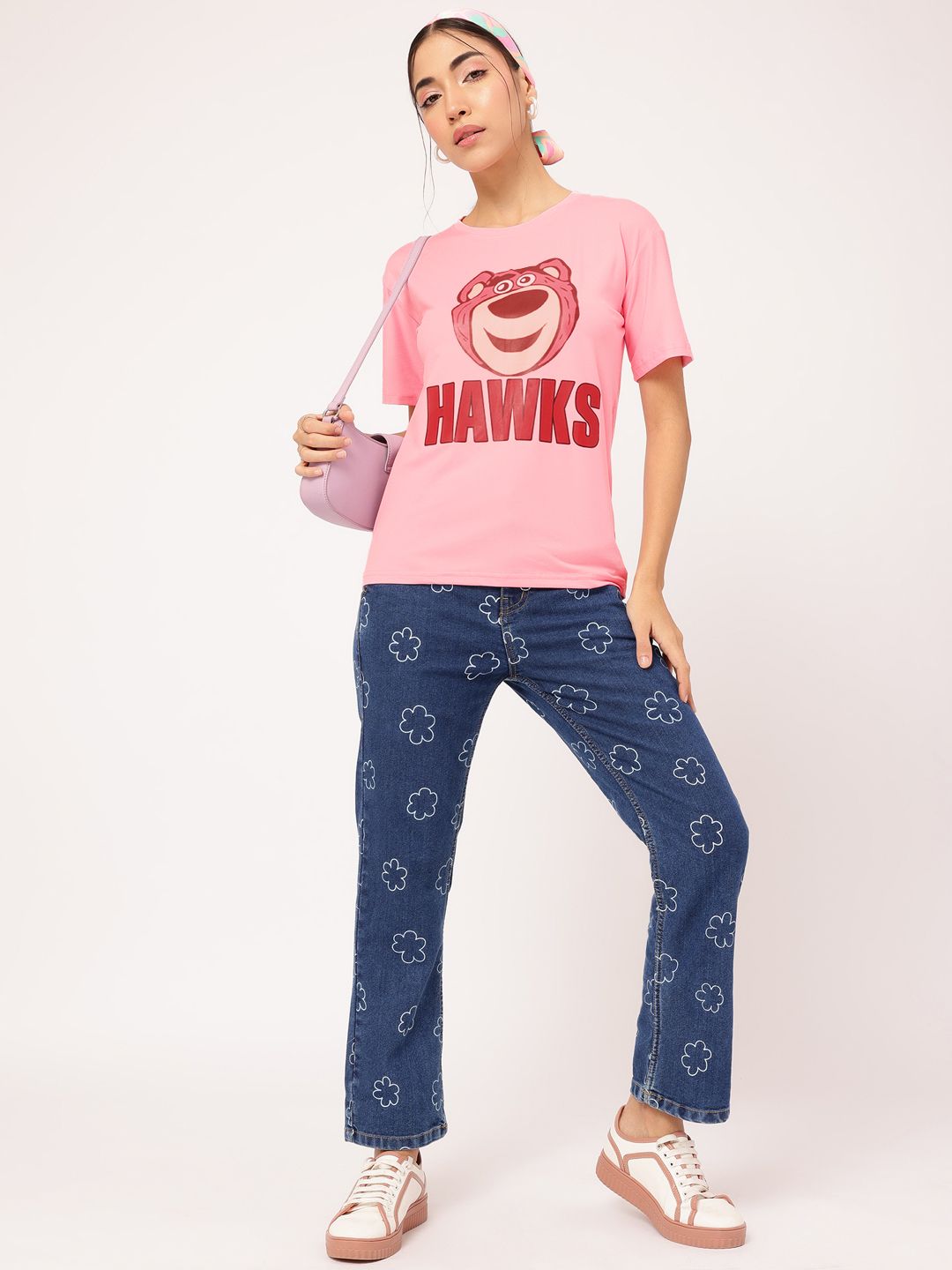 DressBerry Boldly Basic Printed T-shirt