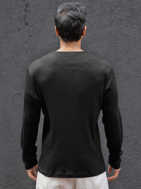 Powerlook Men Round Neck Knitted T-shirt