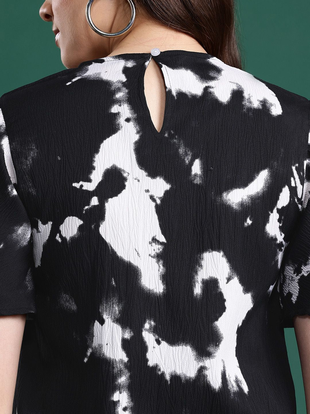 DressBerry Print Flared Sleeve Top