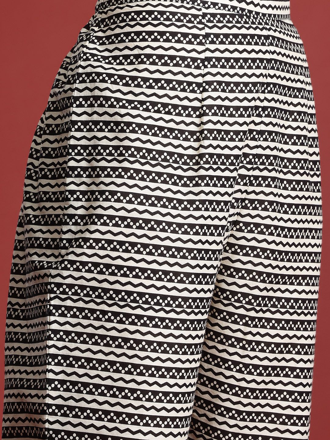 Indo Era Ethnic Motifs Printed Pure Cotton Kurta with Trousers