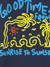 Nauti Nati Boys Pack Of 3 Graphic Printed Antimicrobial Cotton T-shirt