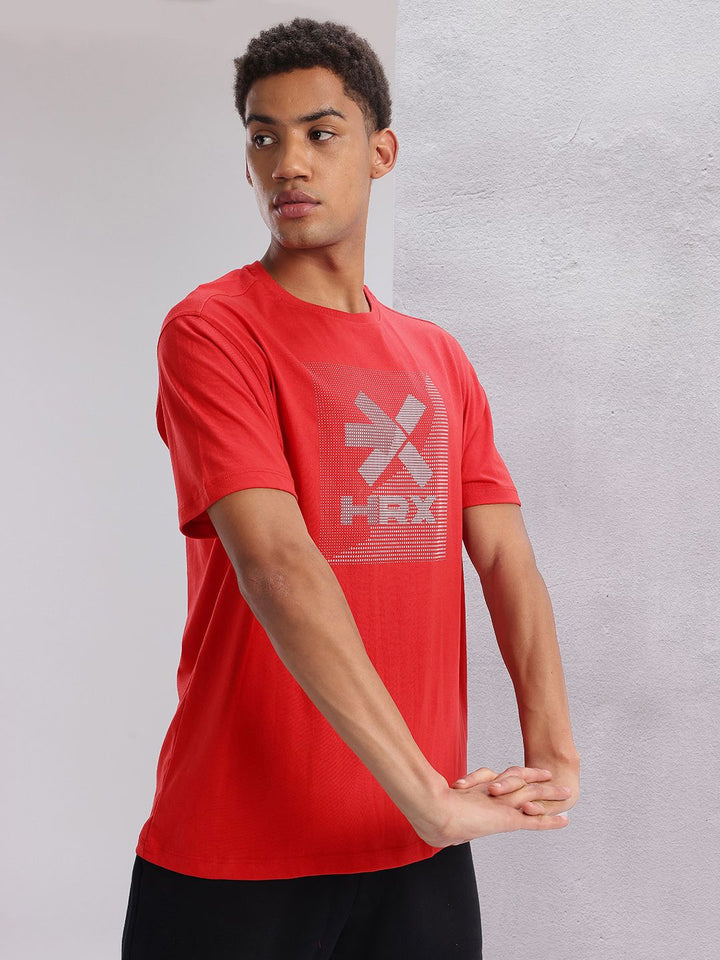 HRX by Hrithik Roshan Twin Collection Brand Logo Printed T-shirt