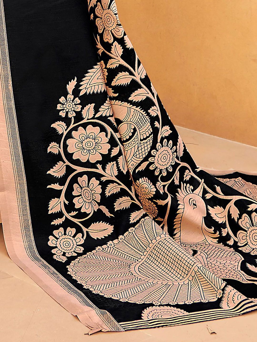 Saree mall Kalamkari Printed Bagru Sarees