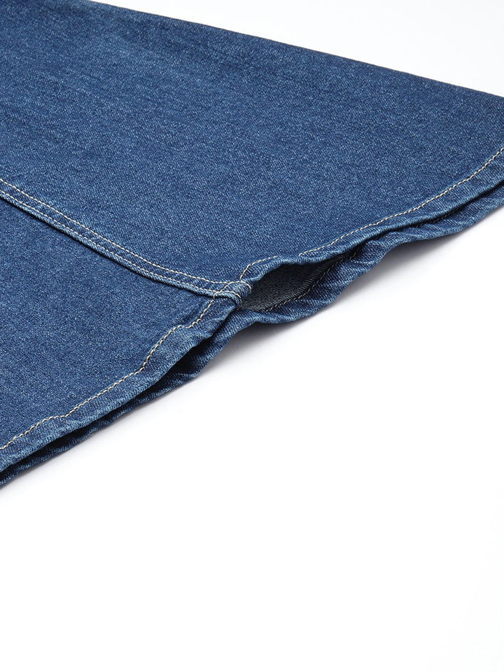 all about you Women Slim Flared Bootcut High-Rise Light Fade Stretchable Jeans