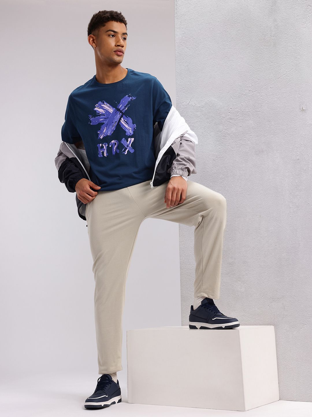 HRX by Hrithik Roshan Brand Logo Printed Lifestyle T-shirt