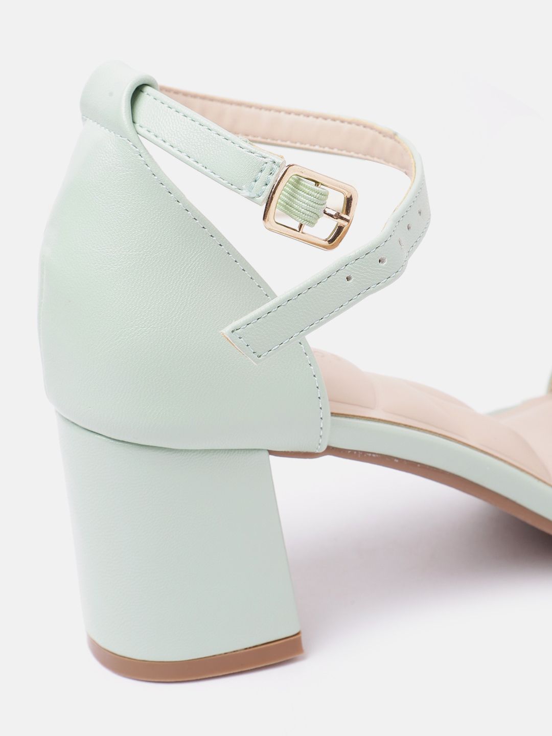 Lino Perros Open Toe Embellished Detail Block Heels