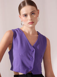 STREET 9 V-Neck Sleeveless Waistcoat