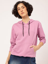 DressBerry Printed Drop-Shoulder Hooded Sweatshirt