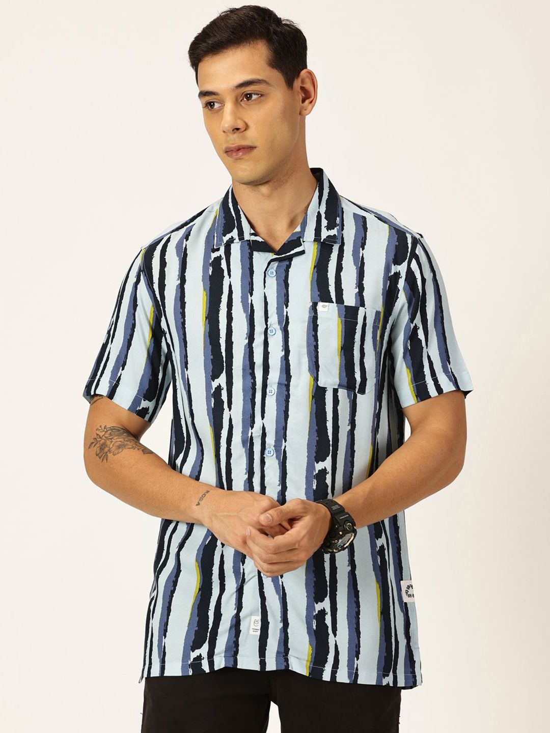 Thomas Scott Men Smart Printed Casual Shirt