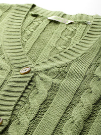 DressBerry Women Cable Knit Cardigan