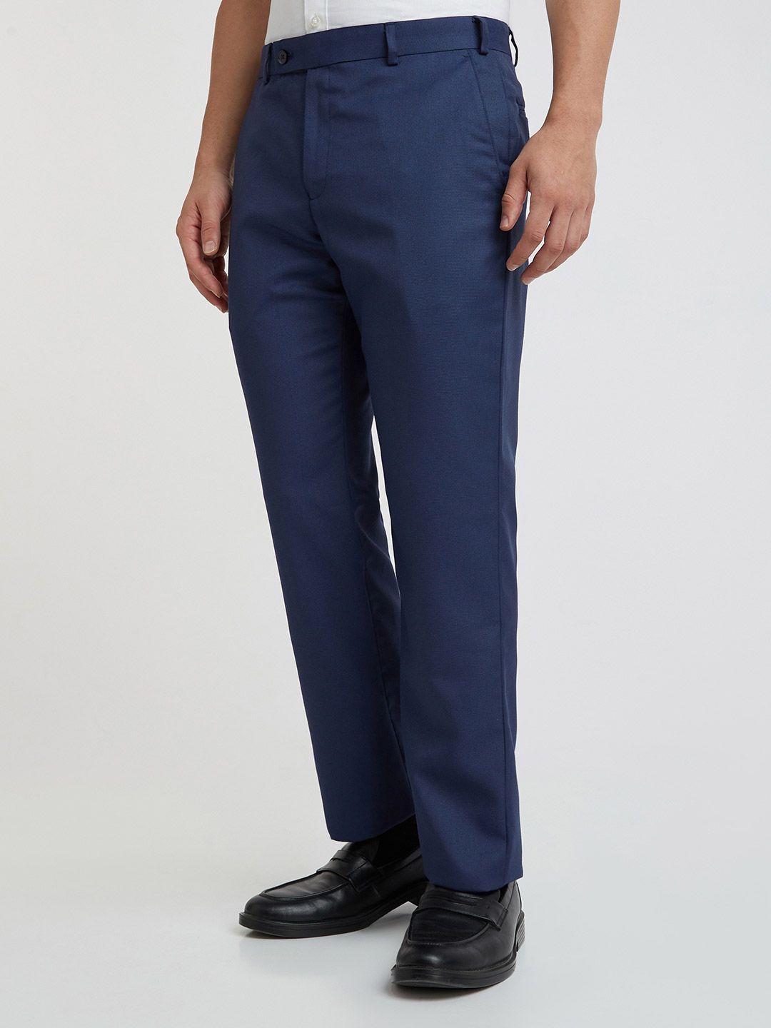 Park Avenue Men Self-Design Formal Trousers