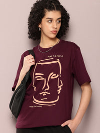 DILLINGER Women Graphic Printed Oversized T-shirt