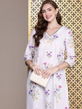 House of Pataudi Floral Printed Jashn Kurta