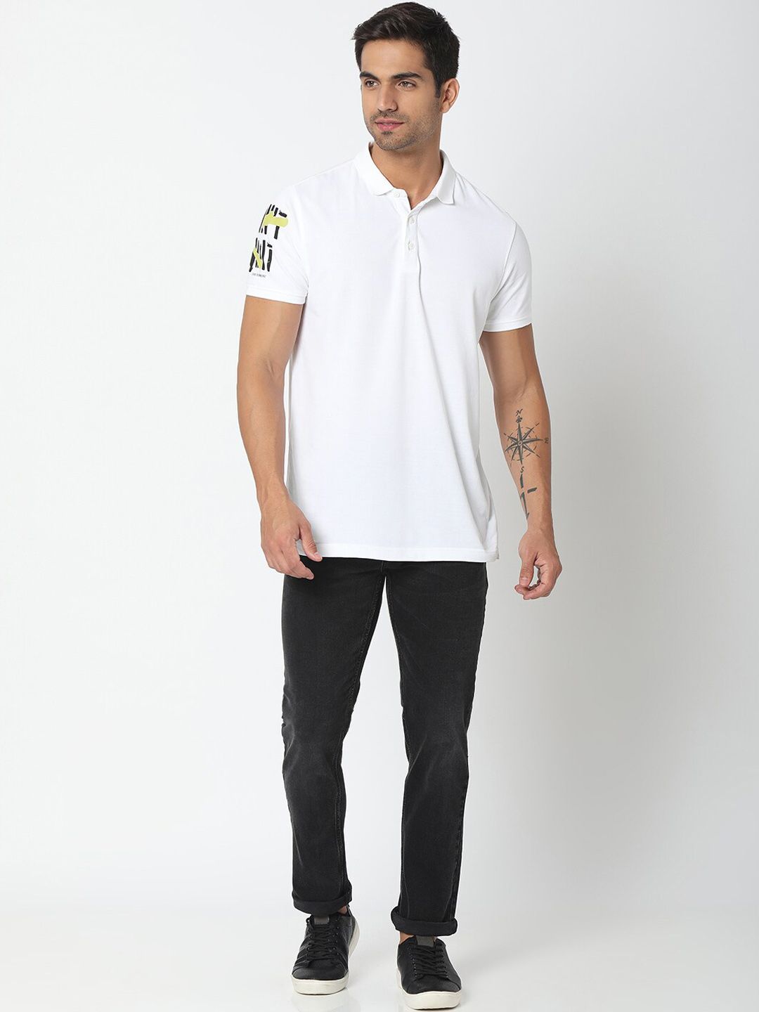 SPYKAR Men Black Relaxed Fit Low-Rise Jeans