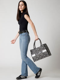 Berrylush Animal Printed Structured Shopper Tote Bag
