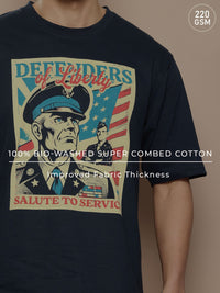 Difference of Opinion Men Printed Oversized Pure Cotton T-shirt