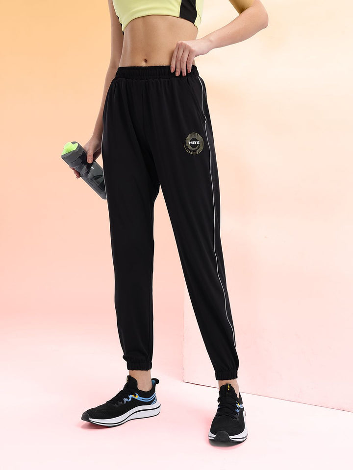 HRX by Hrithik Roshan Women Brand Logo Detail Rapid-Dry Running Joggers