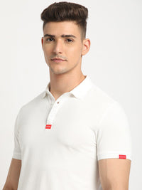 THE BEAR HOUSE Polo Collar Short Sleeves Slim Fit T-shirt
