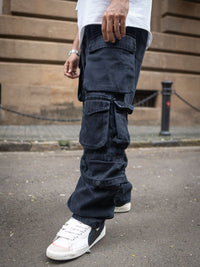 Powerlook Men Baggy Fit Cargo Style Jeans