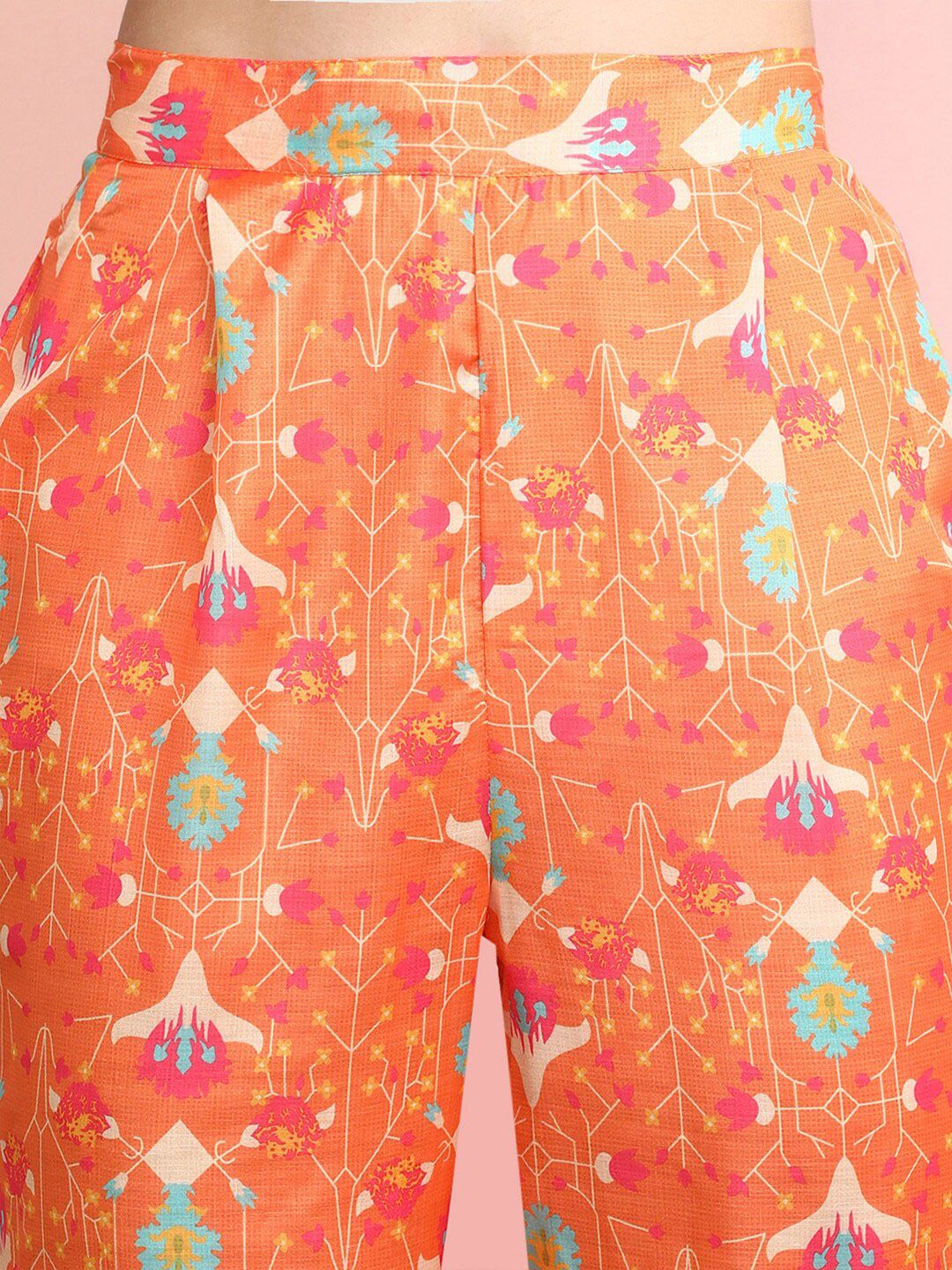 Indo Era Printed Top With Trousers Co-Ords