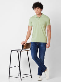 SPYKAR Polo Collar Cotton Slim Fit T-shirt