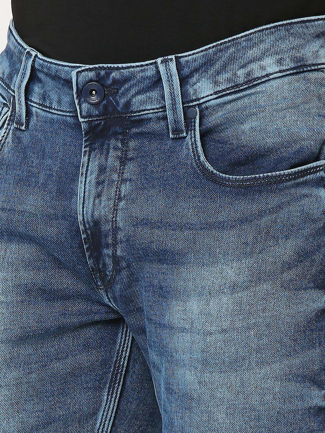 SPYKAR Men Heavy Fade Mid Rise Stretchable Jeans