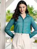 DressBerry Dobby Sheer Casual Shirt