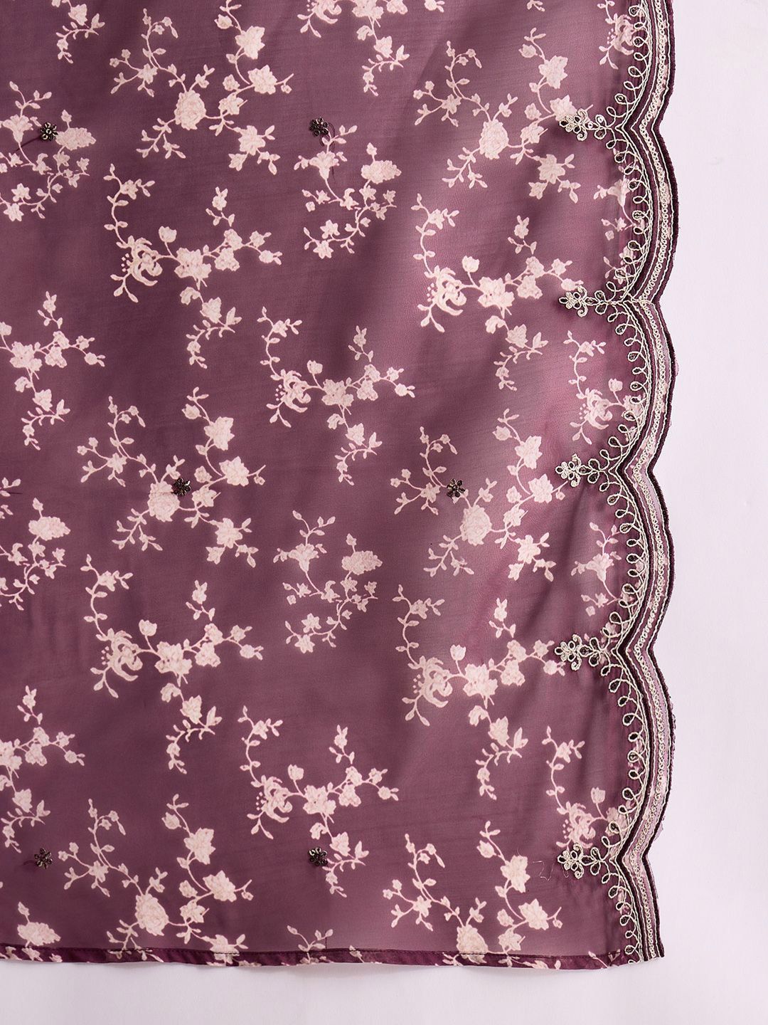 Indo Era Women Floral Embroidered Regular Kurta with Trousers & With Dupatta