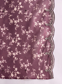 Indo Era Women Floral Embroidered Regular Kurta with Trousers & With Dupatta