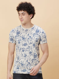 Being Human Floral Printed Round neck Casual T-shirt