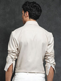 RARE RABBIT Men Comb-1 Slim Fit Textured Cotton Shirt